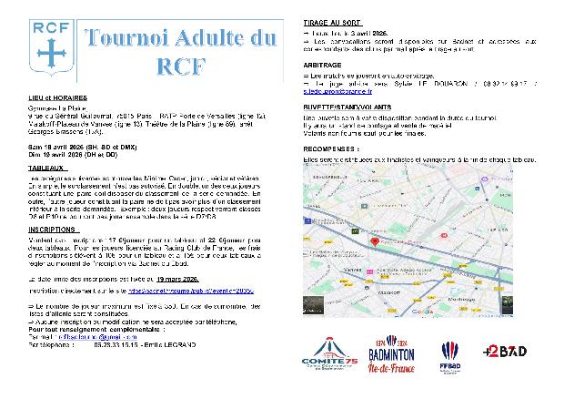 Tournoi Adulte du RCF